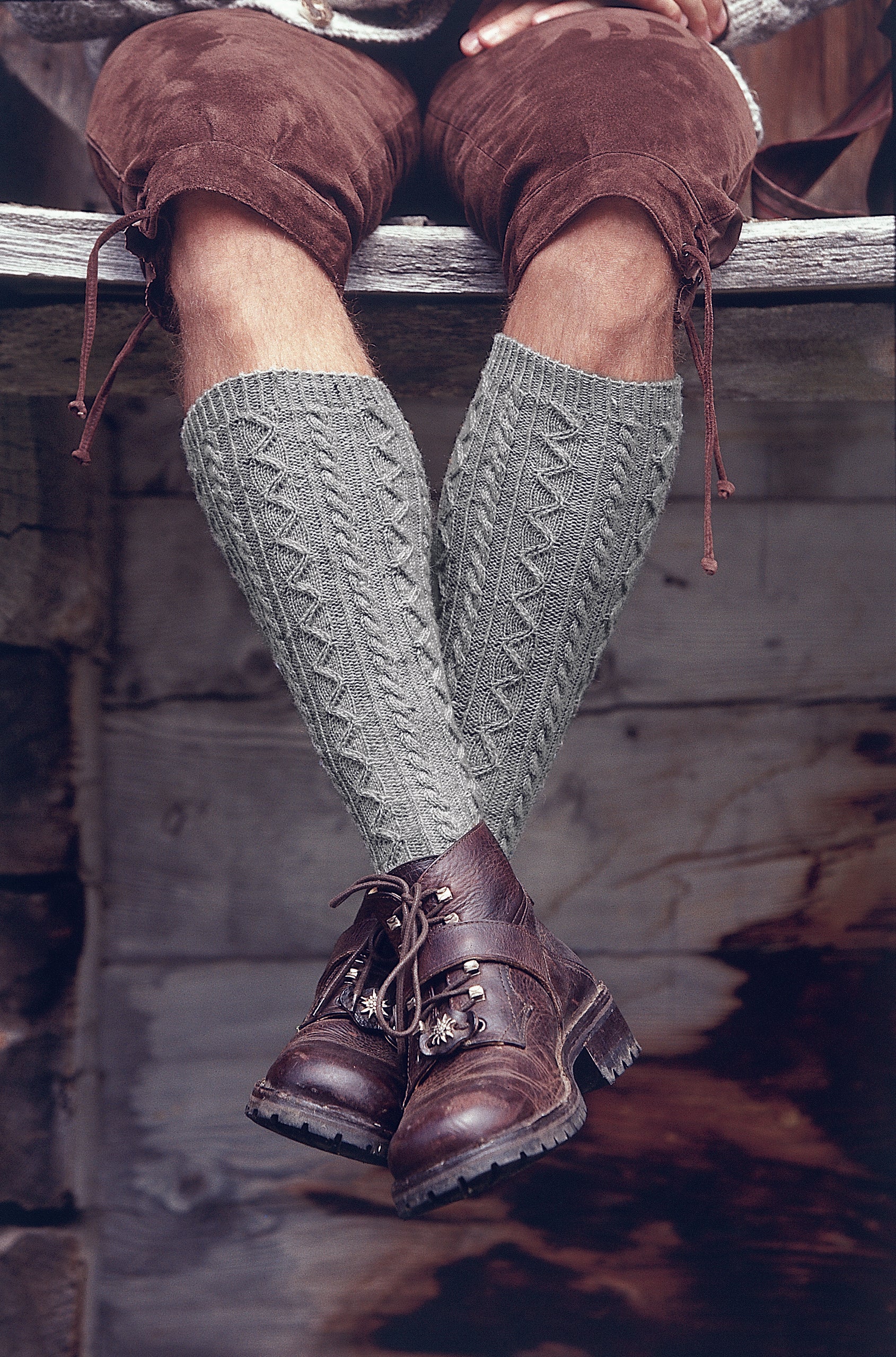 Miehen polvisukat - Regia 4 Tweed