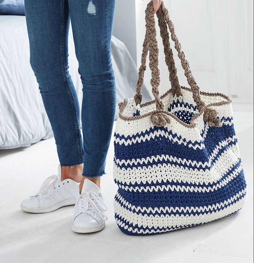 Beach Bag virkattu kassi - Catania Grande