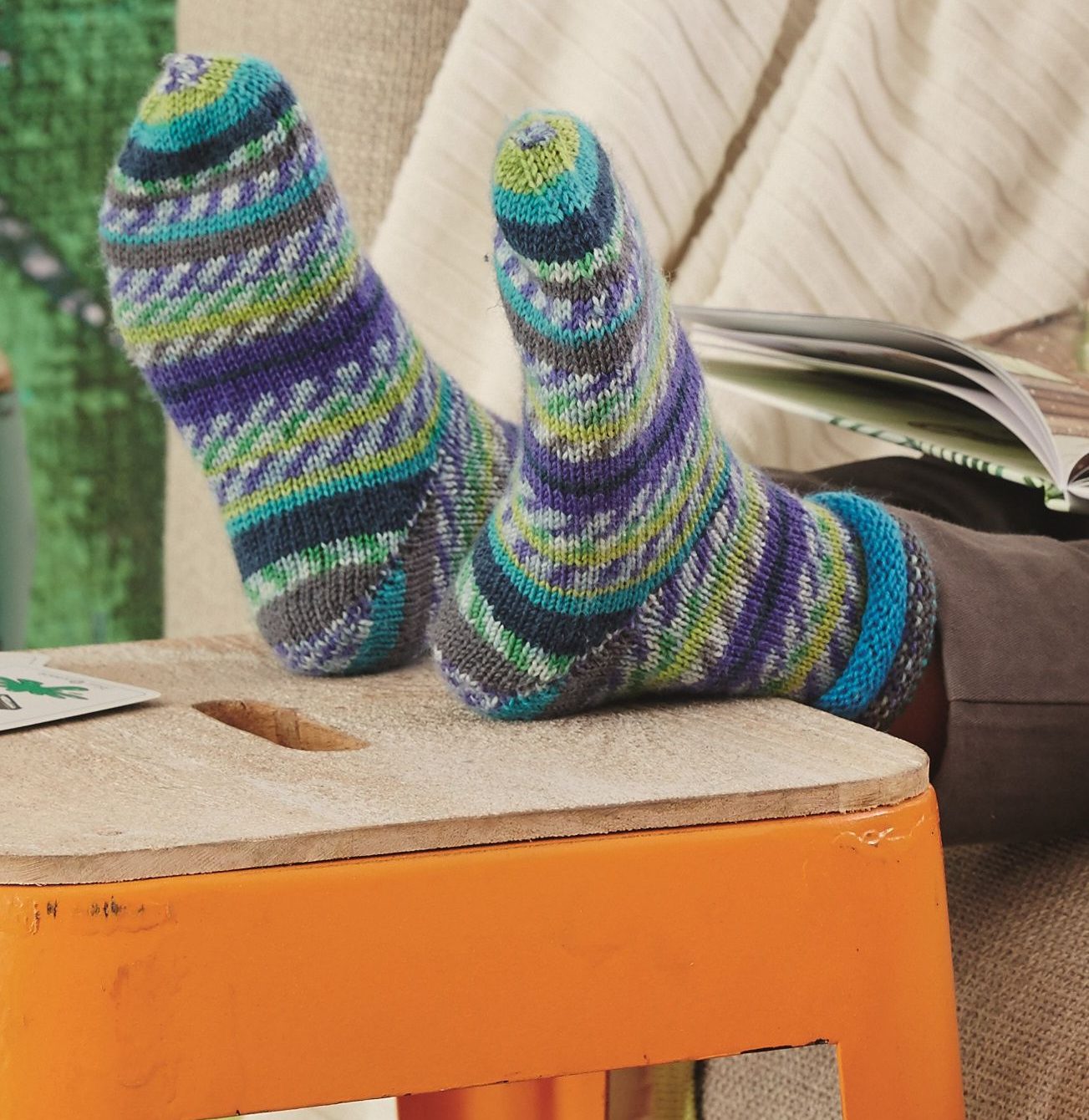 Lasten neulesukat - Regia Color 4