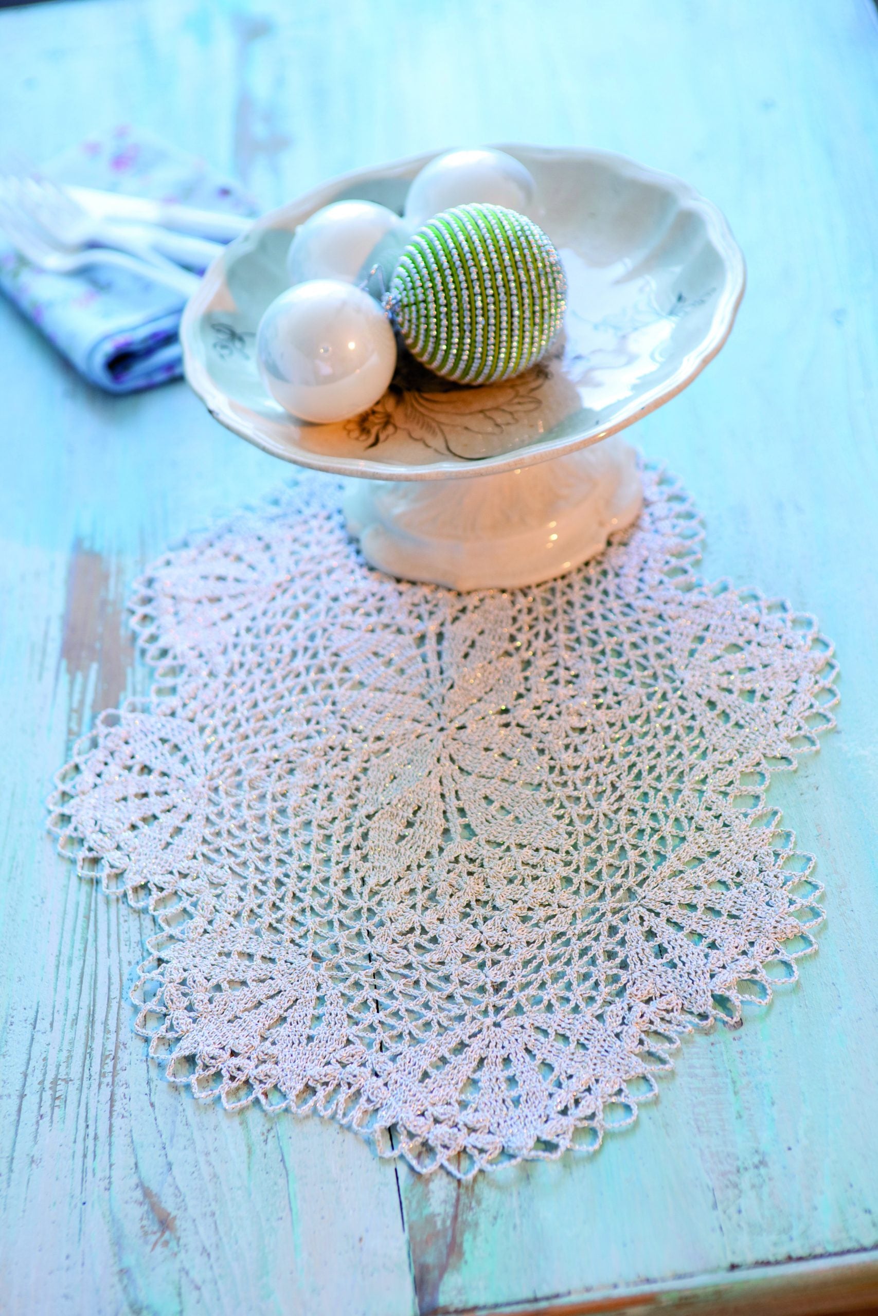 Ovaali liina - Anchor Mercer Crochet Metallic