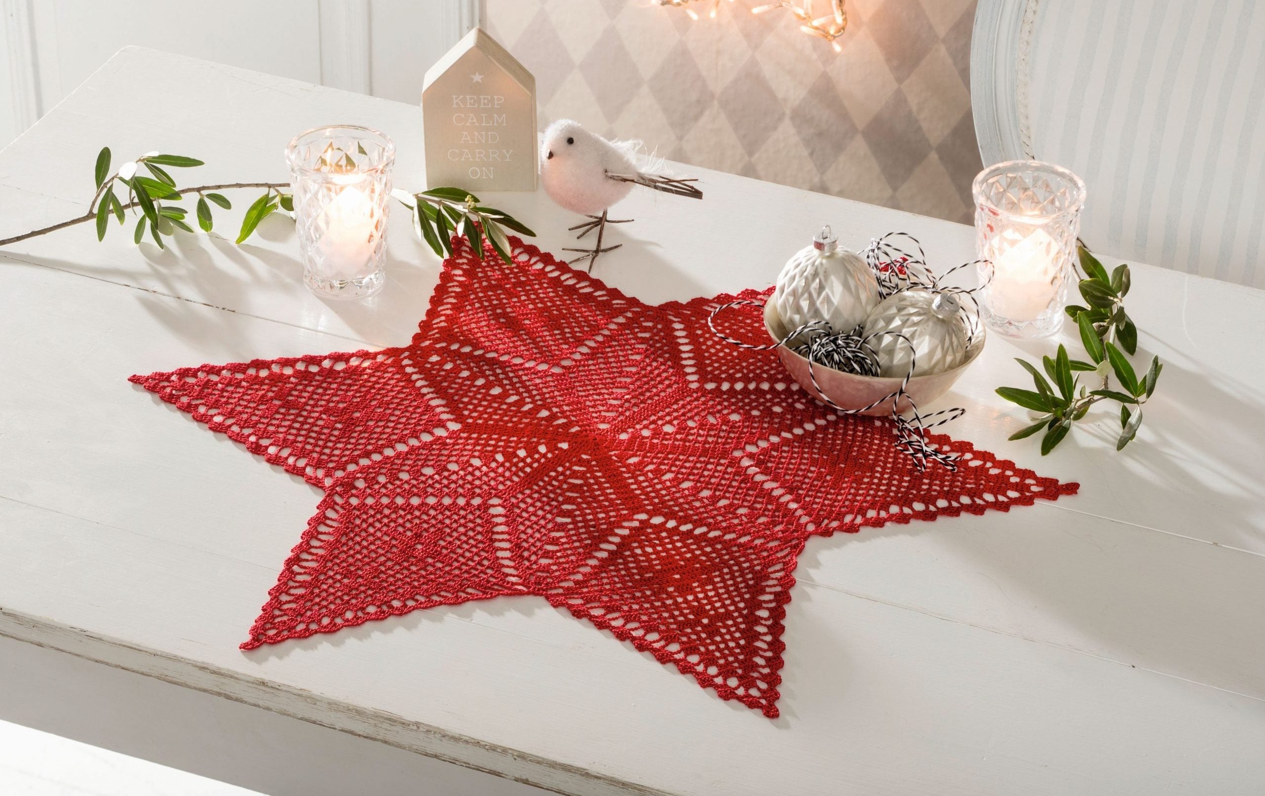 Virkattu tähtiliina - Anchor Metallic tai Freccia 12