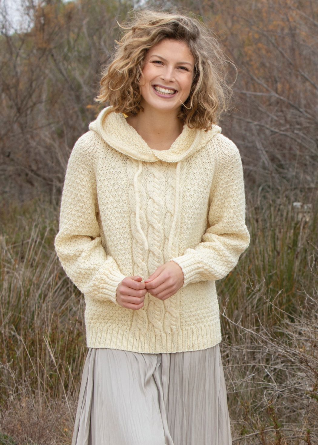 Palmikkohuppari - Austermann Merino 120