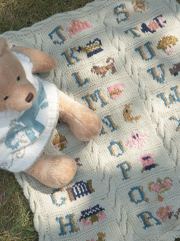 Alphabet peitto - Rowan Baby Merino Silk DK