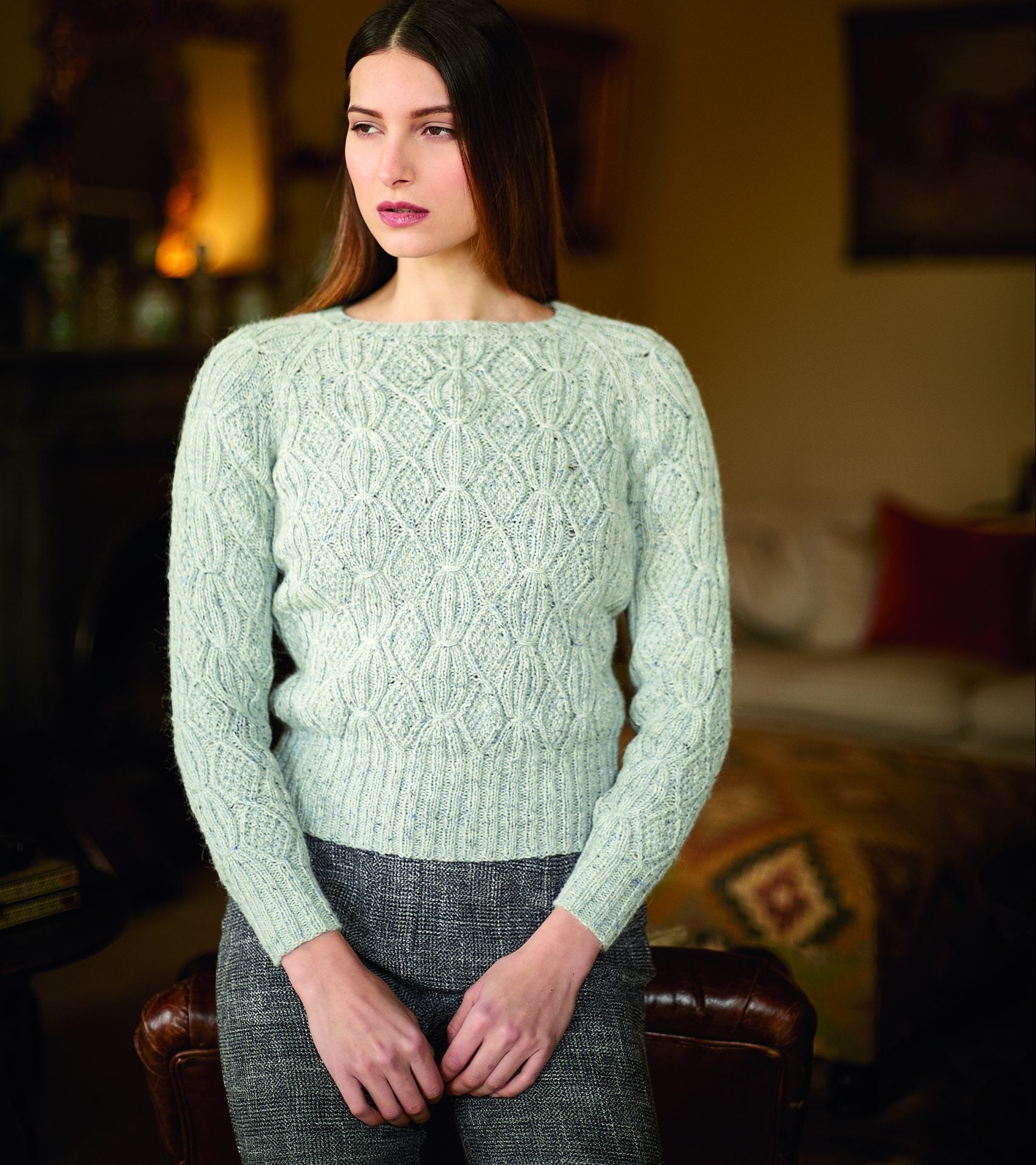 Barley neulottu pusero - Rowan Felted Tweed