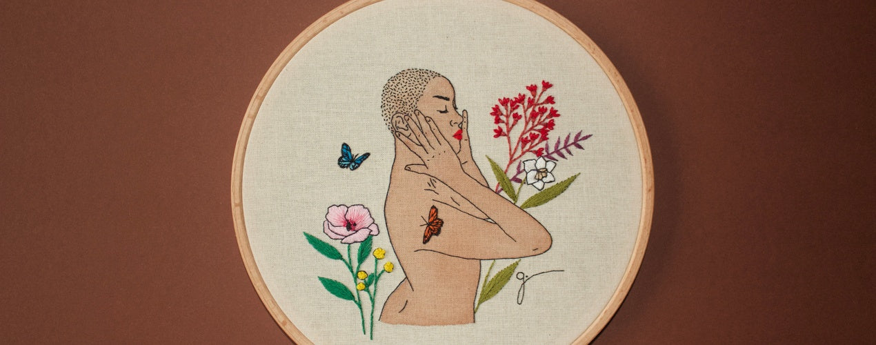 Kirjontaohje - Vartaloni on puutarhani