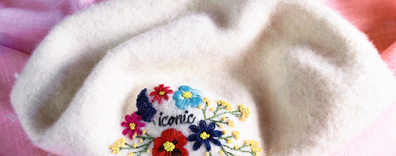 Kirjo kukkaniitty baskeriin