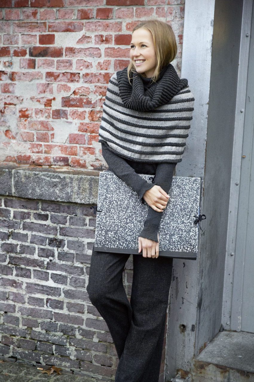 Harmaa kauluri - Merino Extrafine 120