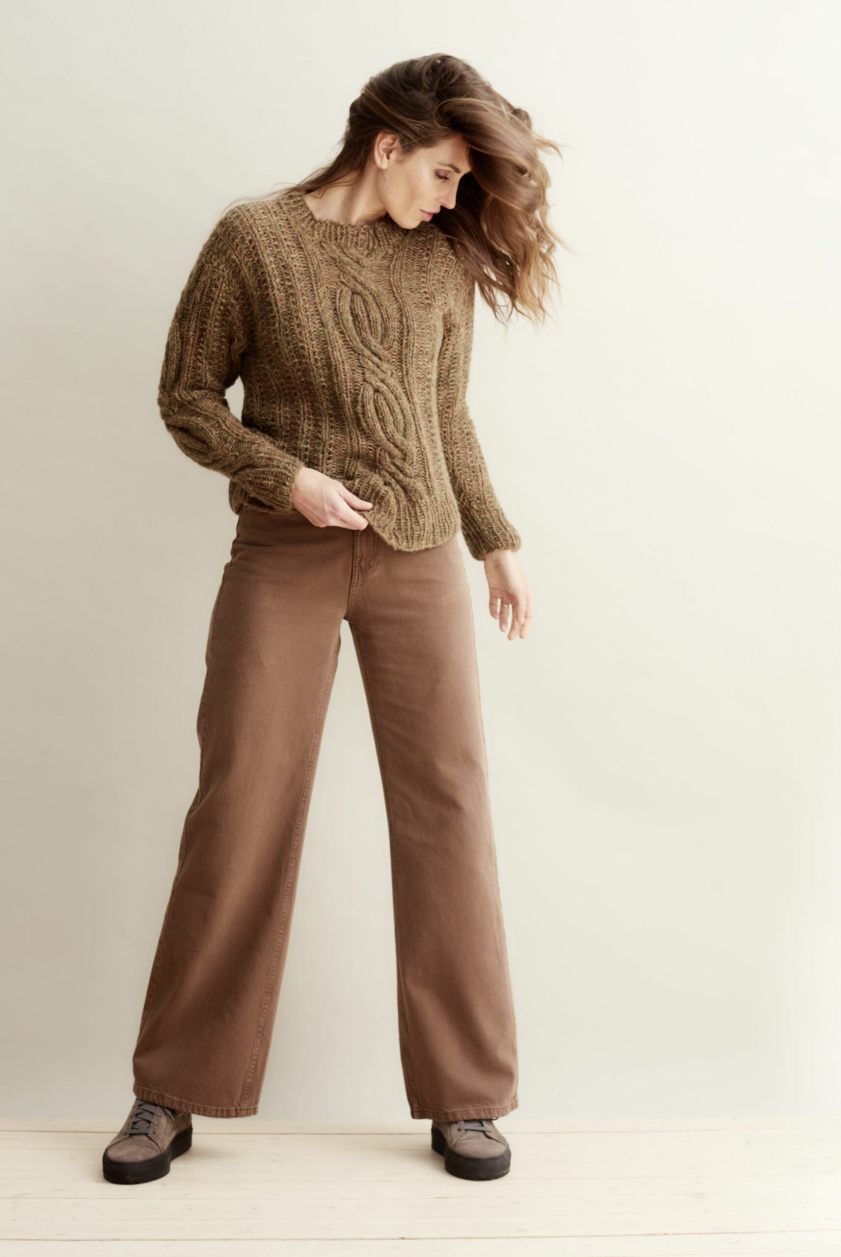 Palmikkoneulepusero - Gedifra Soffio