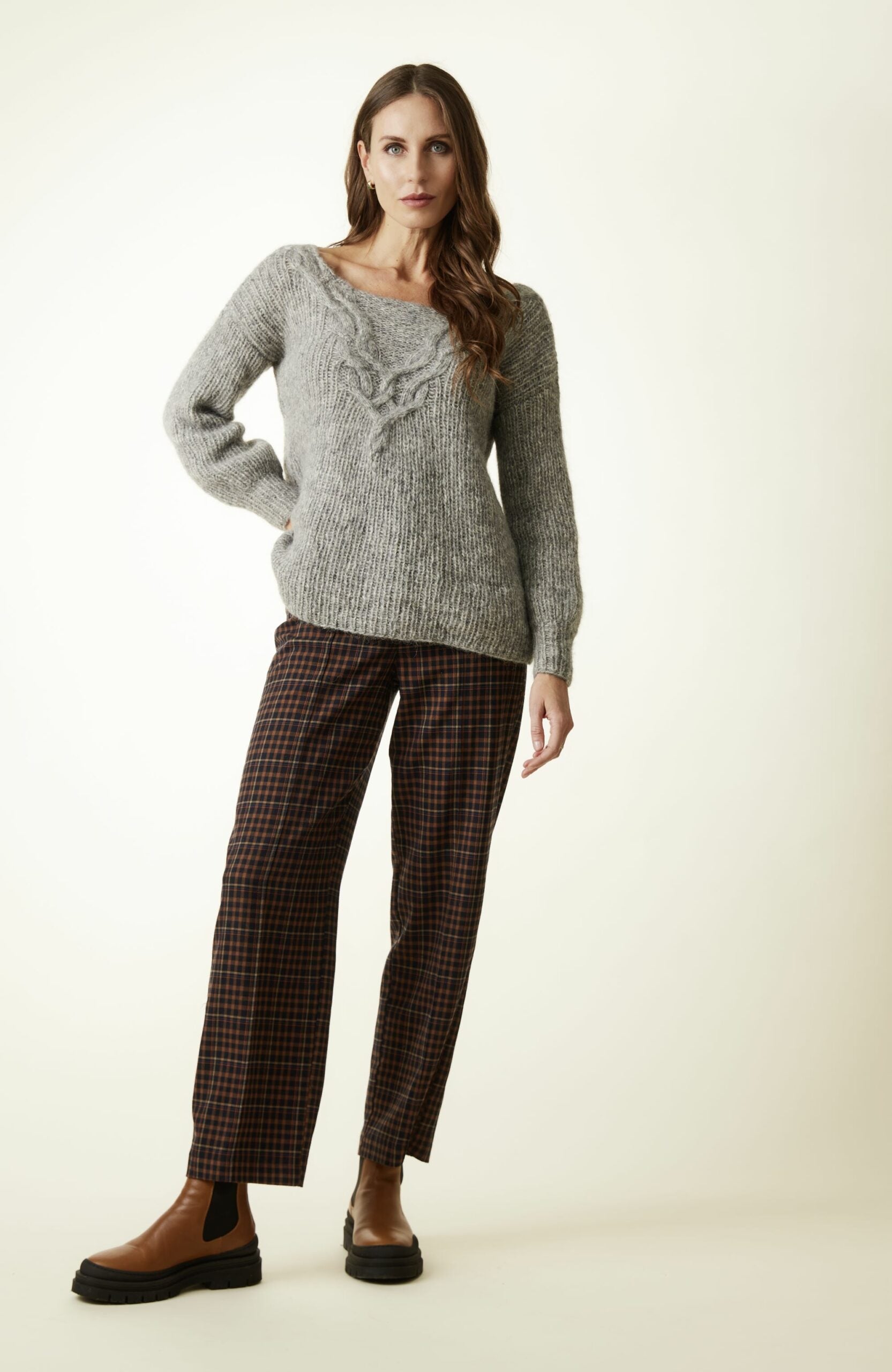 Palmikkoneulepusero - Gedifra Laura