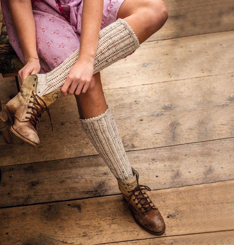 Pitsikuvioiset polvisukat - Regia 4