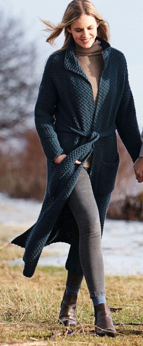 Pitkä neuletakki - Alpaca Classico