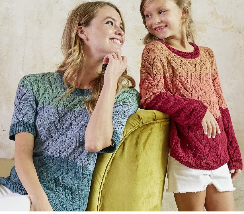 Naisen palmikkopusero - Soft Linen Mix