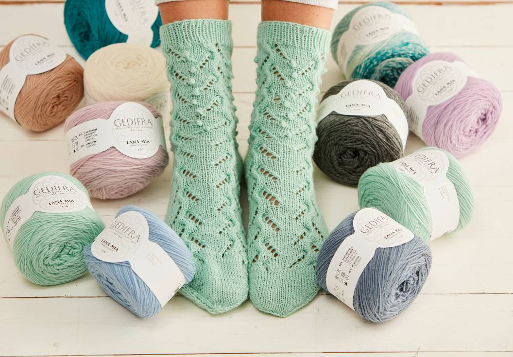 Emboli pitsineulesukat - Gedifra Lana mia Uni