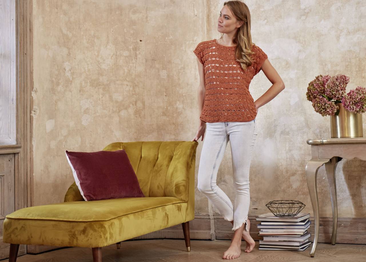 Virkattu toppi - Schachenmayr Catania