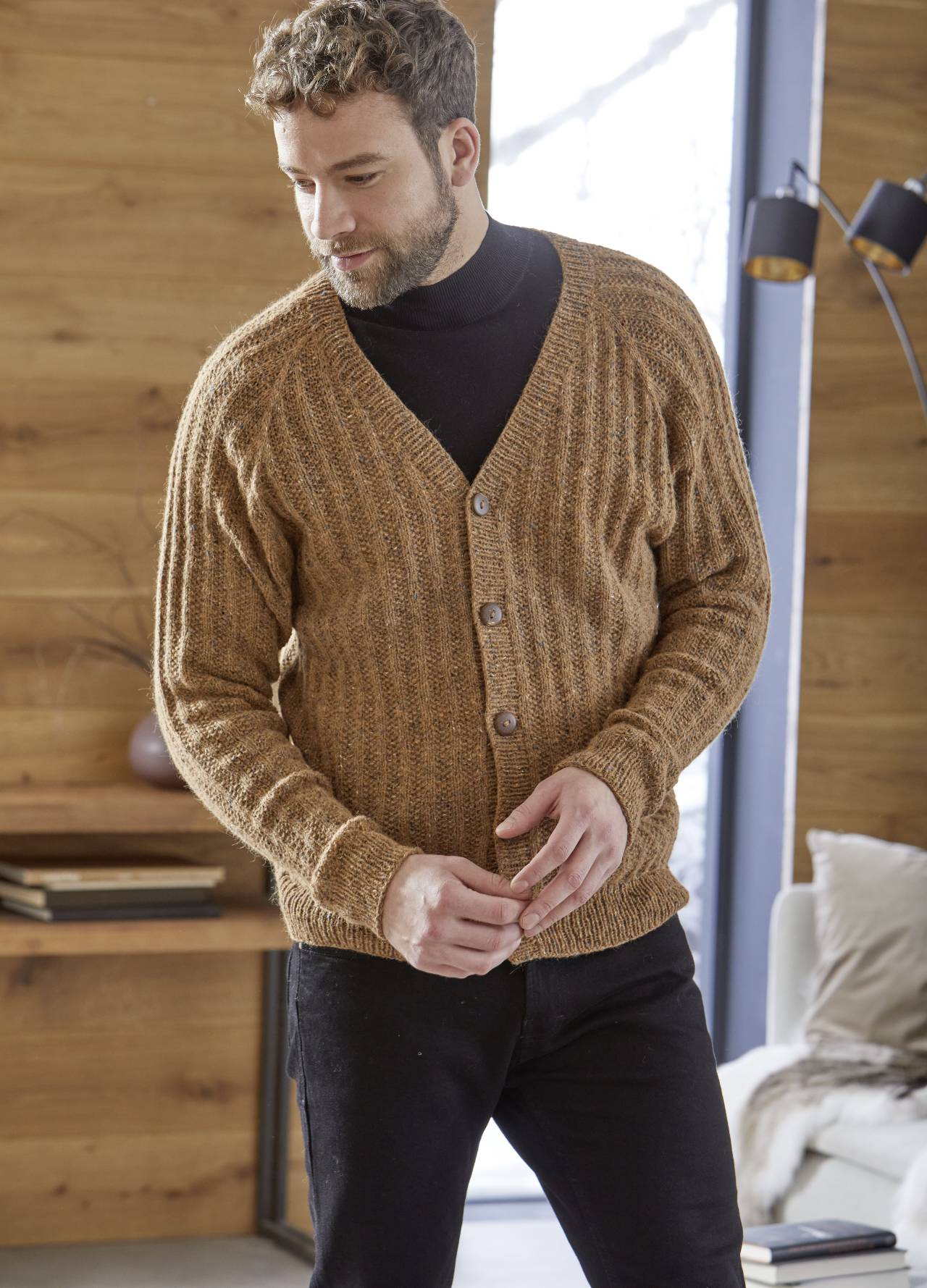 Neuletakki miehelle - Tuscany Tweed