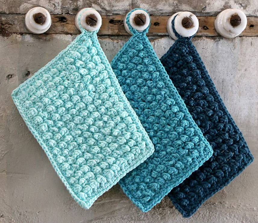 Virkattu pesulappu - Catania