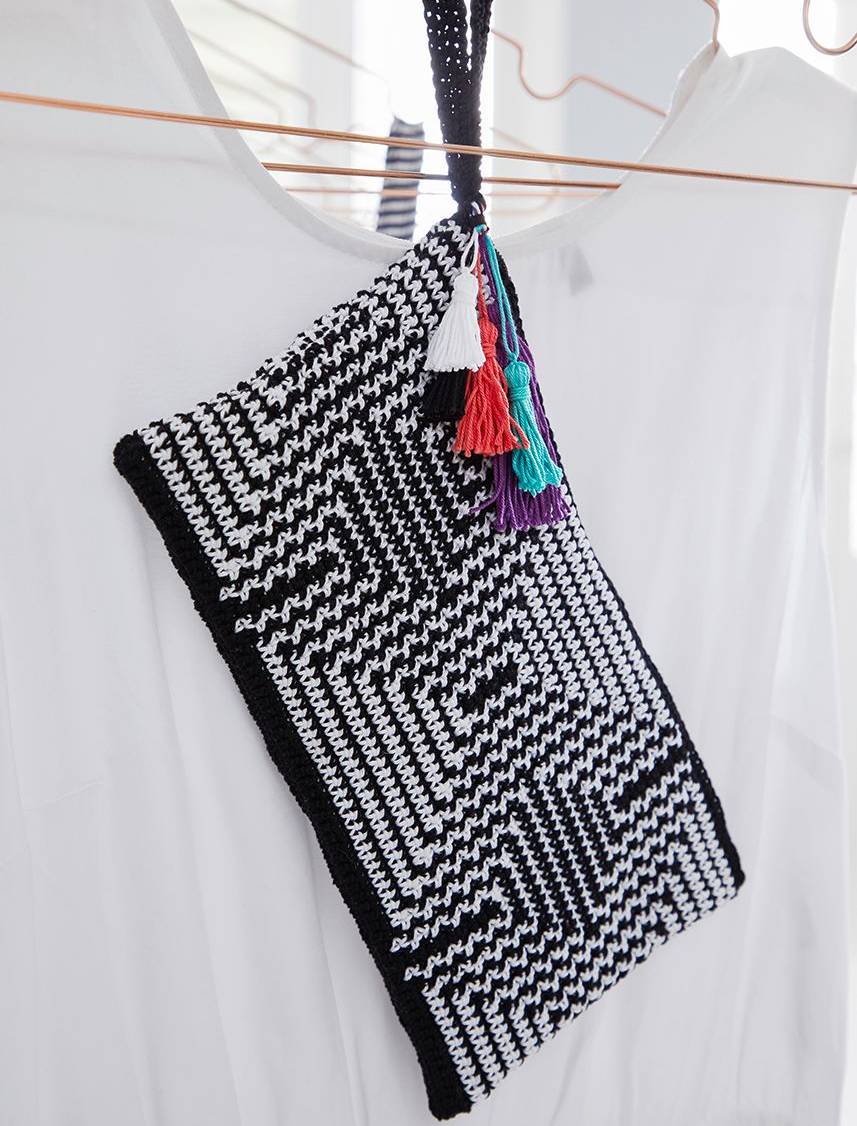 Virkattu pikkulaukku - Catania Fine