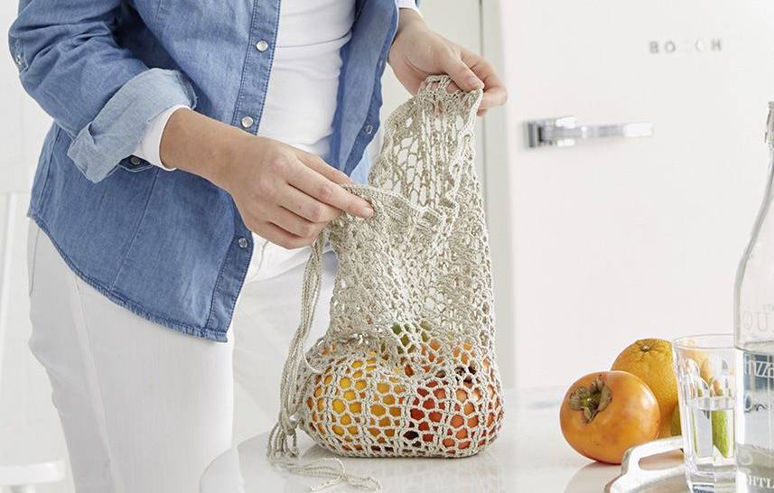 Virkattu hedelmäpussi - Catania Fine