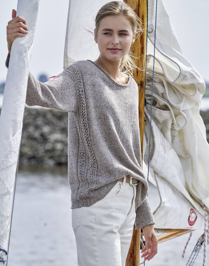 Pitsiraitapusero - Denim Tweed