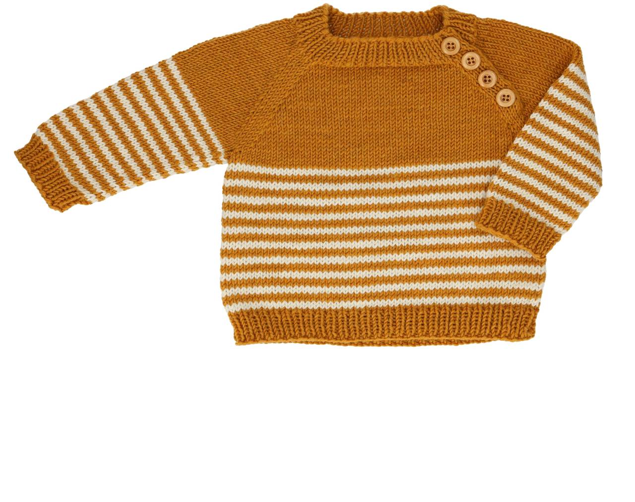 Lapsen raitapusero - Merino Extrafine 120