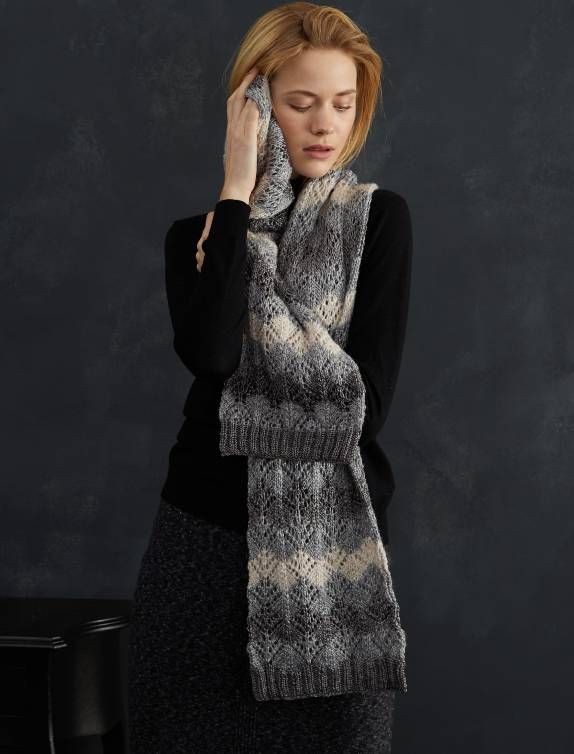 Pitsihuivi - Merino Extrafine 120