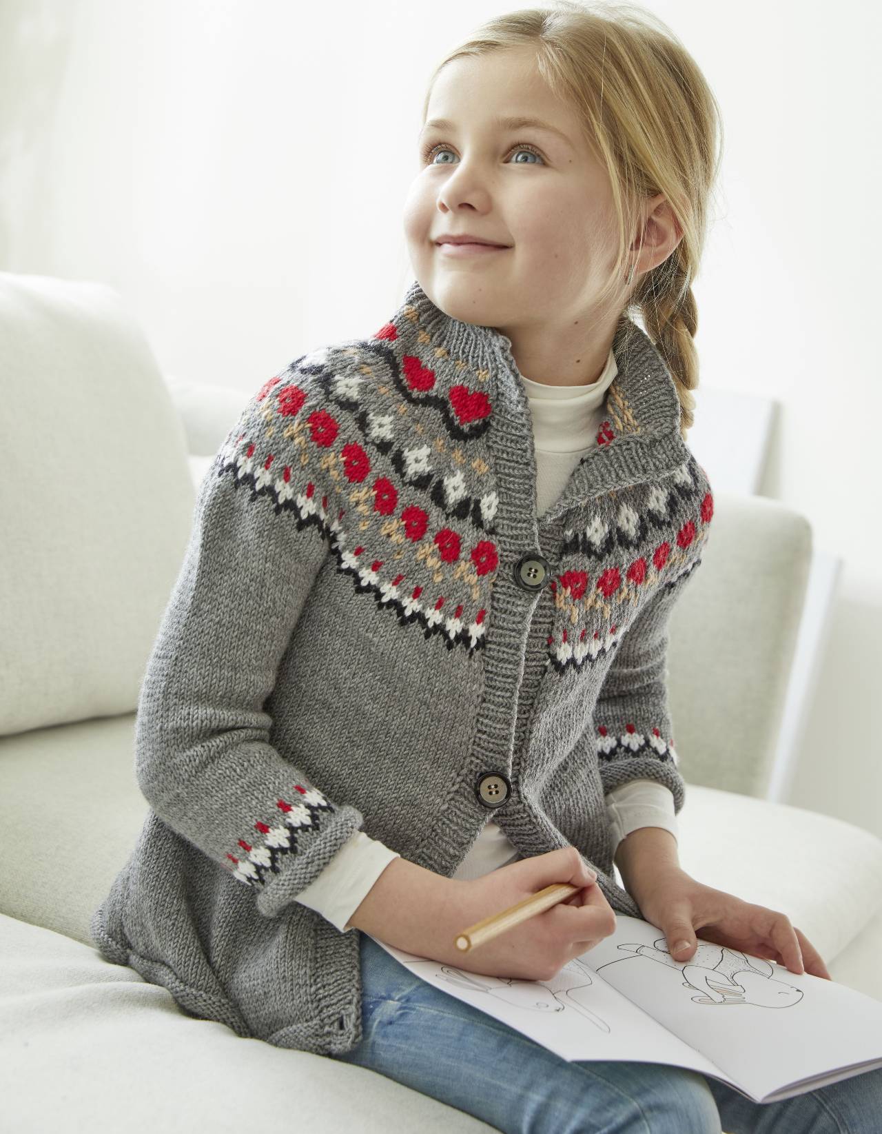 Lapsen kaarrokejakku - Merino Extrafine 120