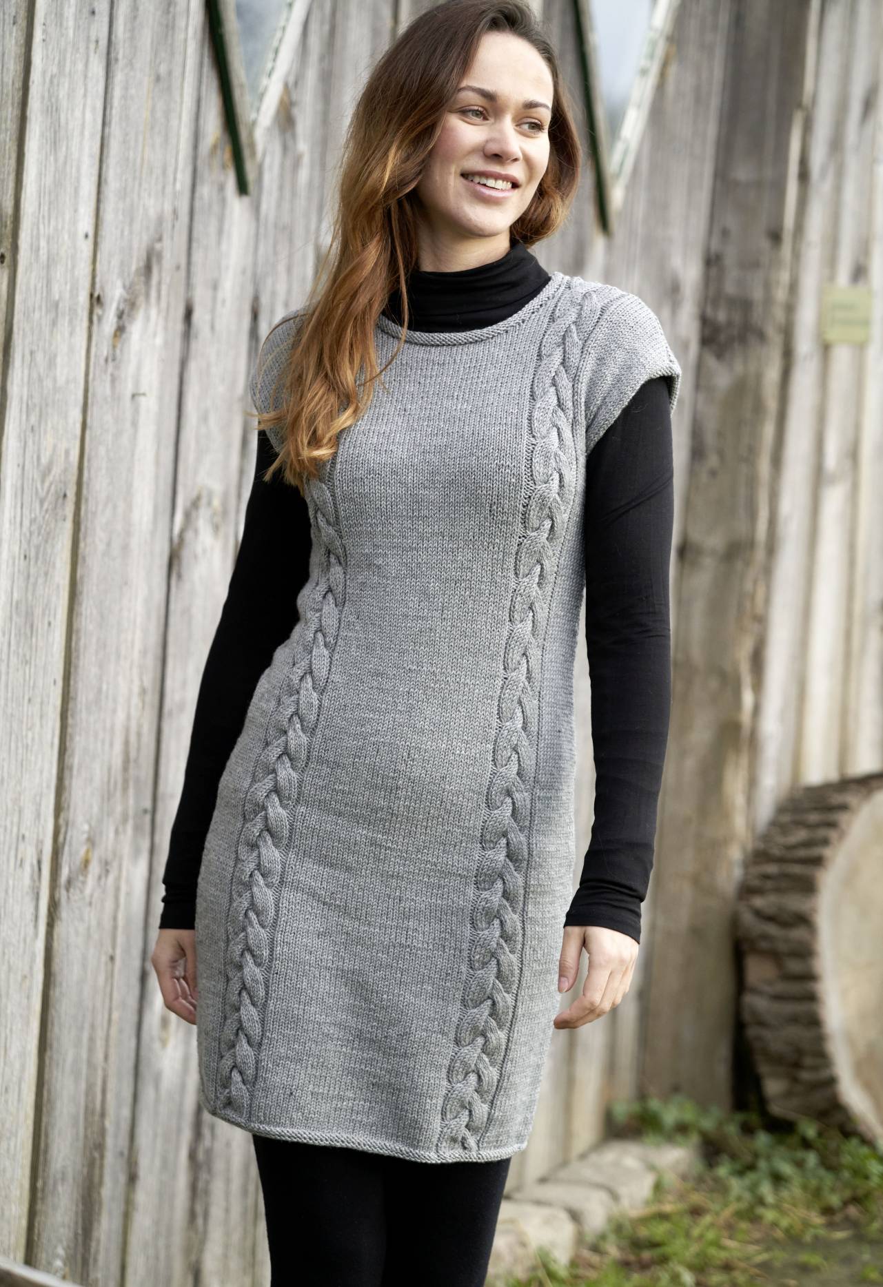 Palmikko tunika - Merino Extrafine 120