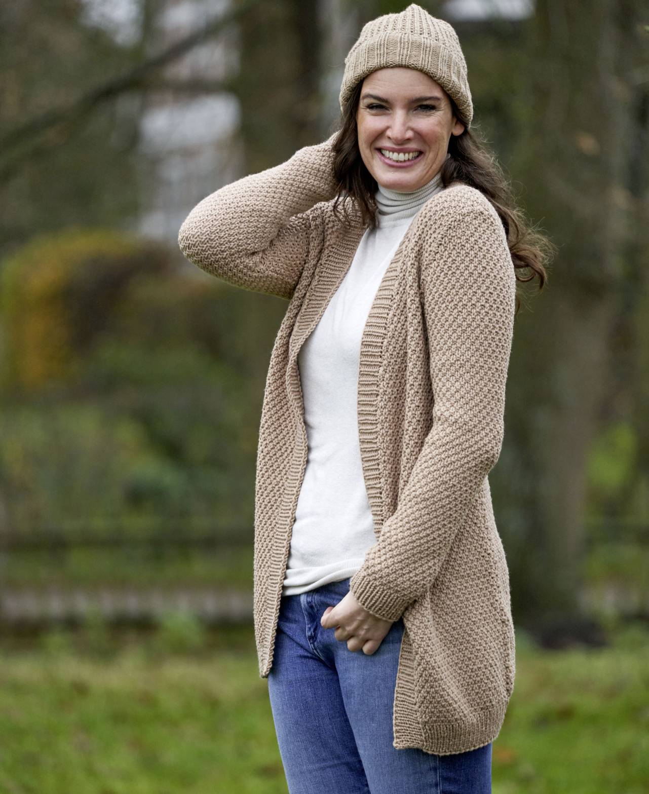 Nina neuletakki - Merino Extrafine 85