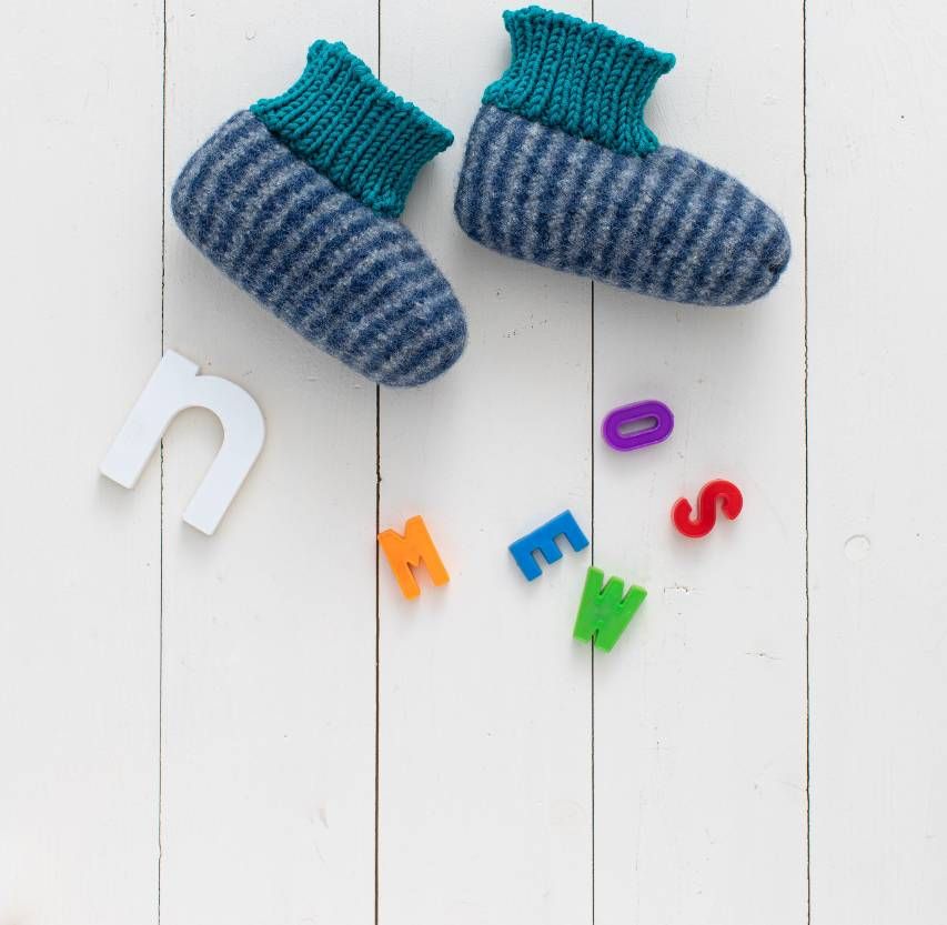 Huovutetut raitatossut - Wash+Filz-it!Fine