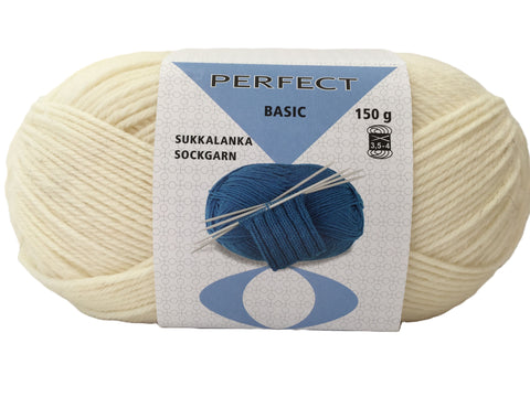 Perfect Basic 8 yksivärinen sukkalanka 150 g