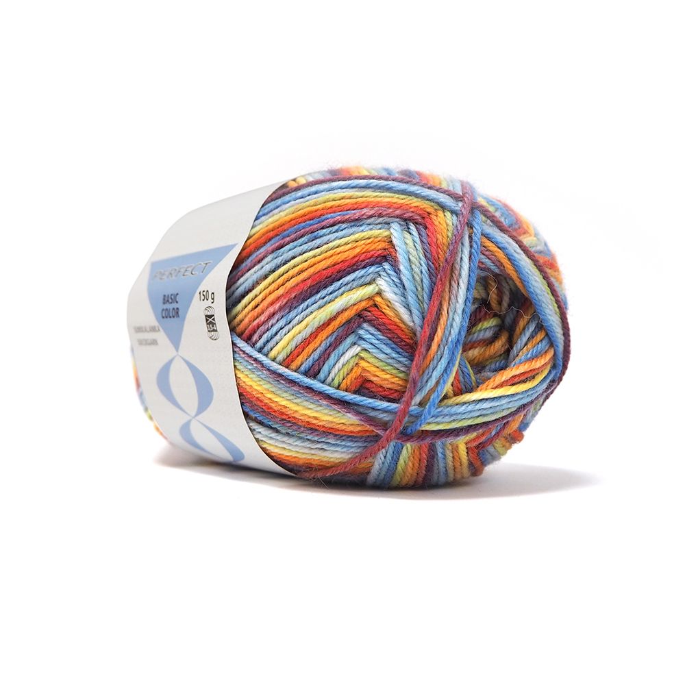 Perfect Basic Color 8 kirjava sukkalanka 150 g