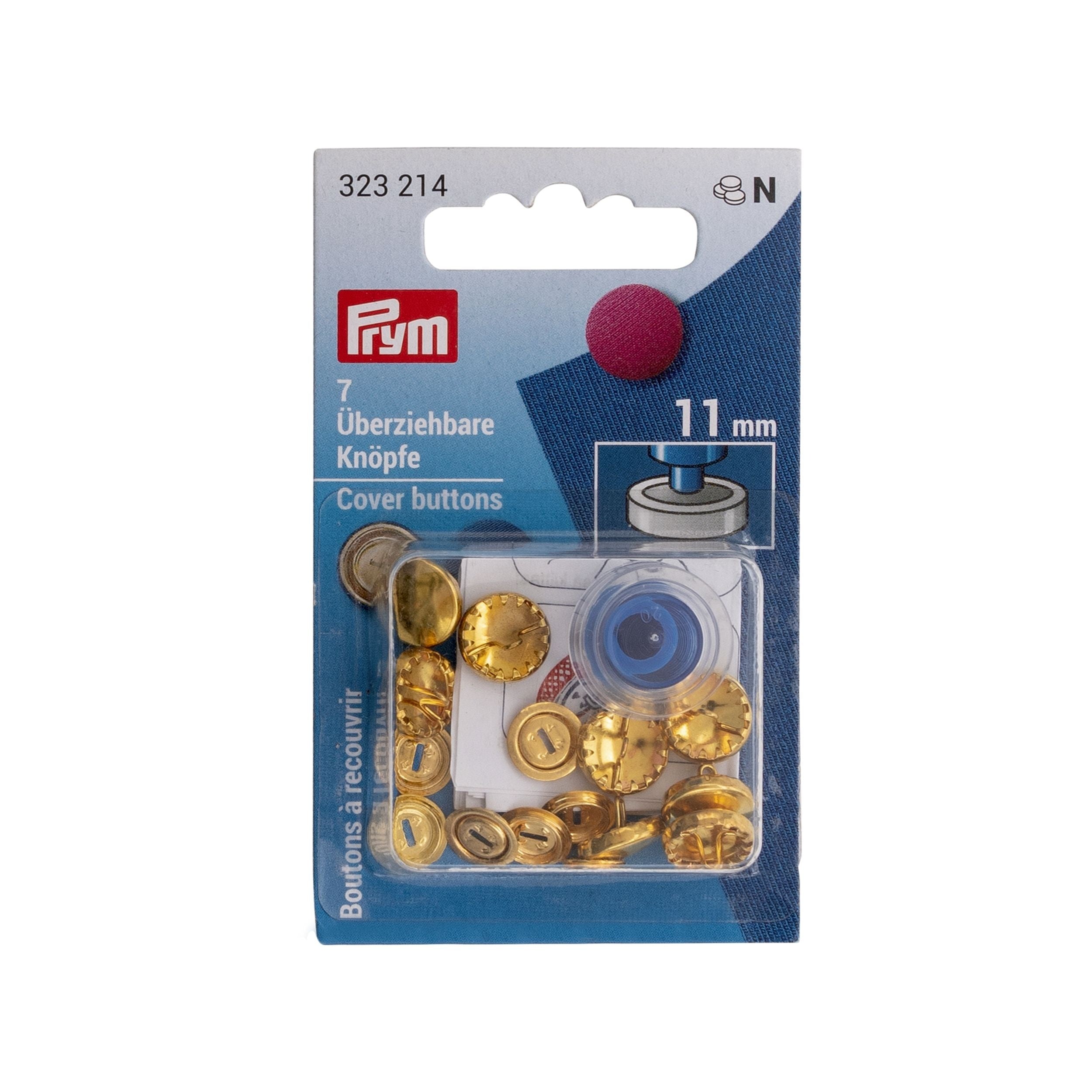 Päällystettävät napit + työkalu, messinkiä