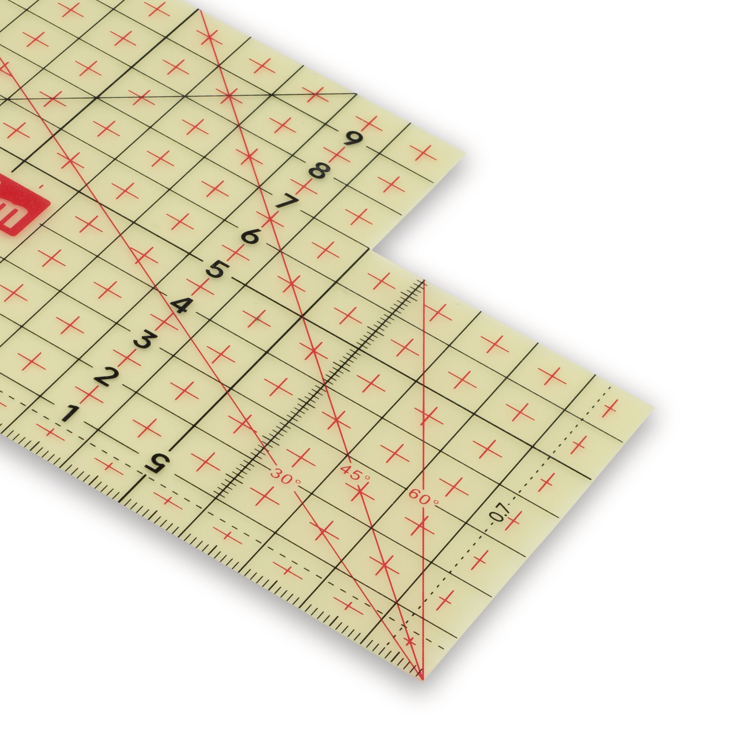 Merkkaus- ja silitysviivain 20 cm x 10 cm