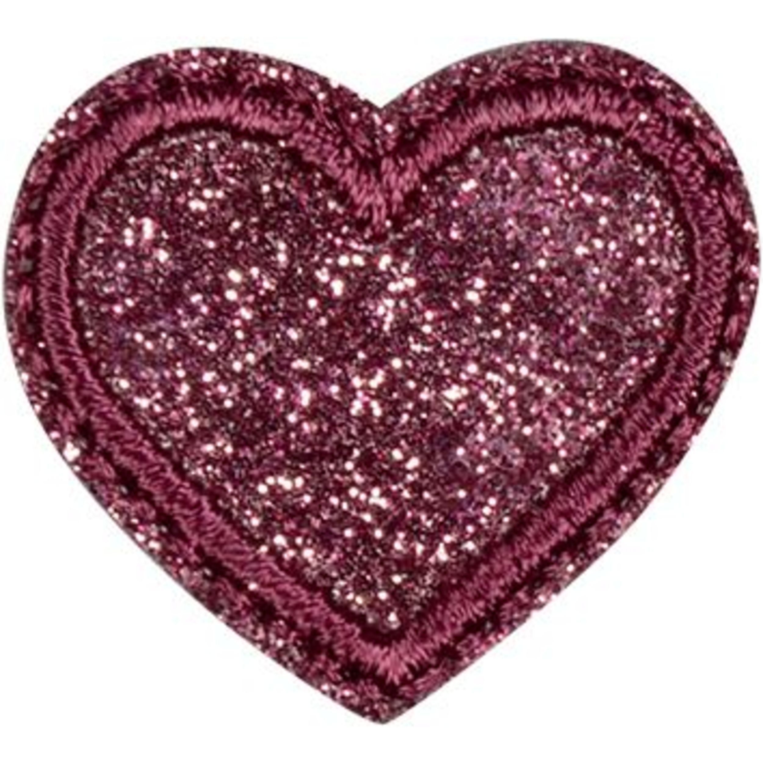 Koristemerkki glitterisydämet 3 kpl