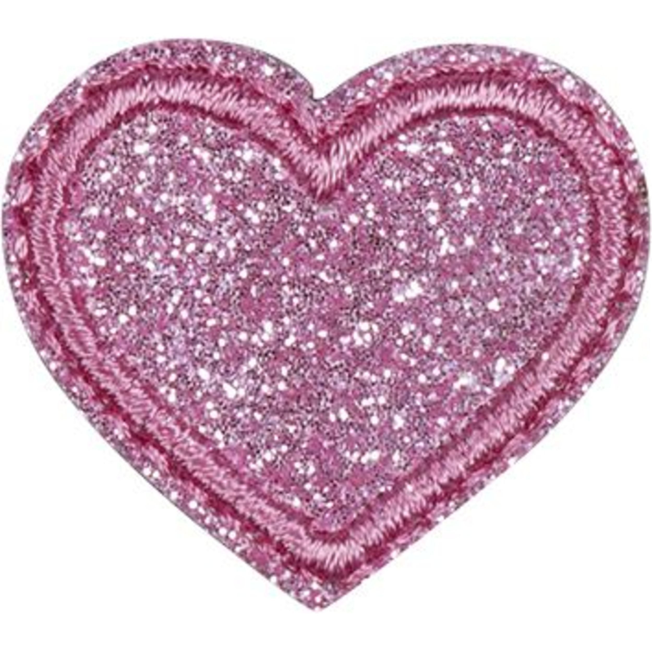 Koristemerkki glitterisydämet 3 kpl