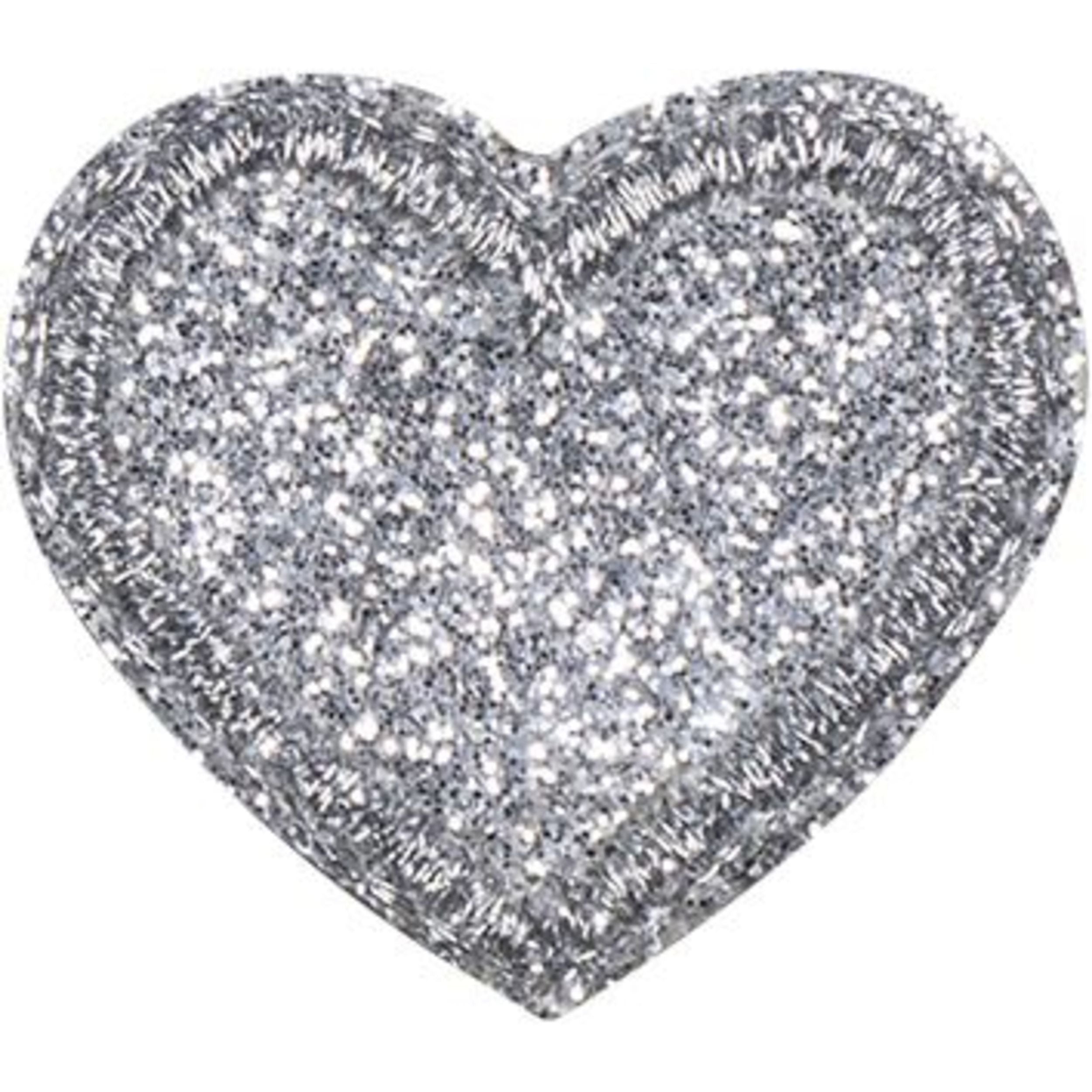 Koristemerkki glitterisydämet 3 kpl