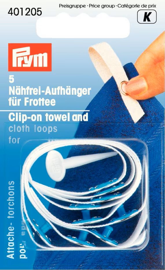 Pyyhkeen ripustuslenkki, valkoinen