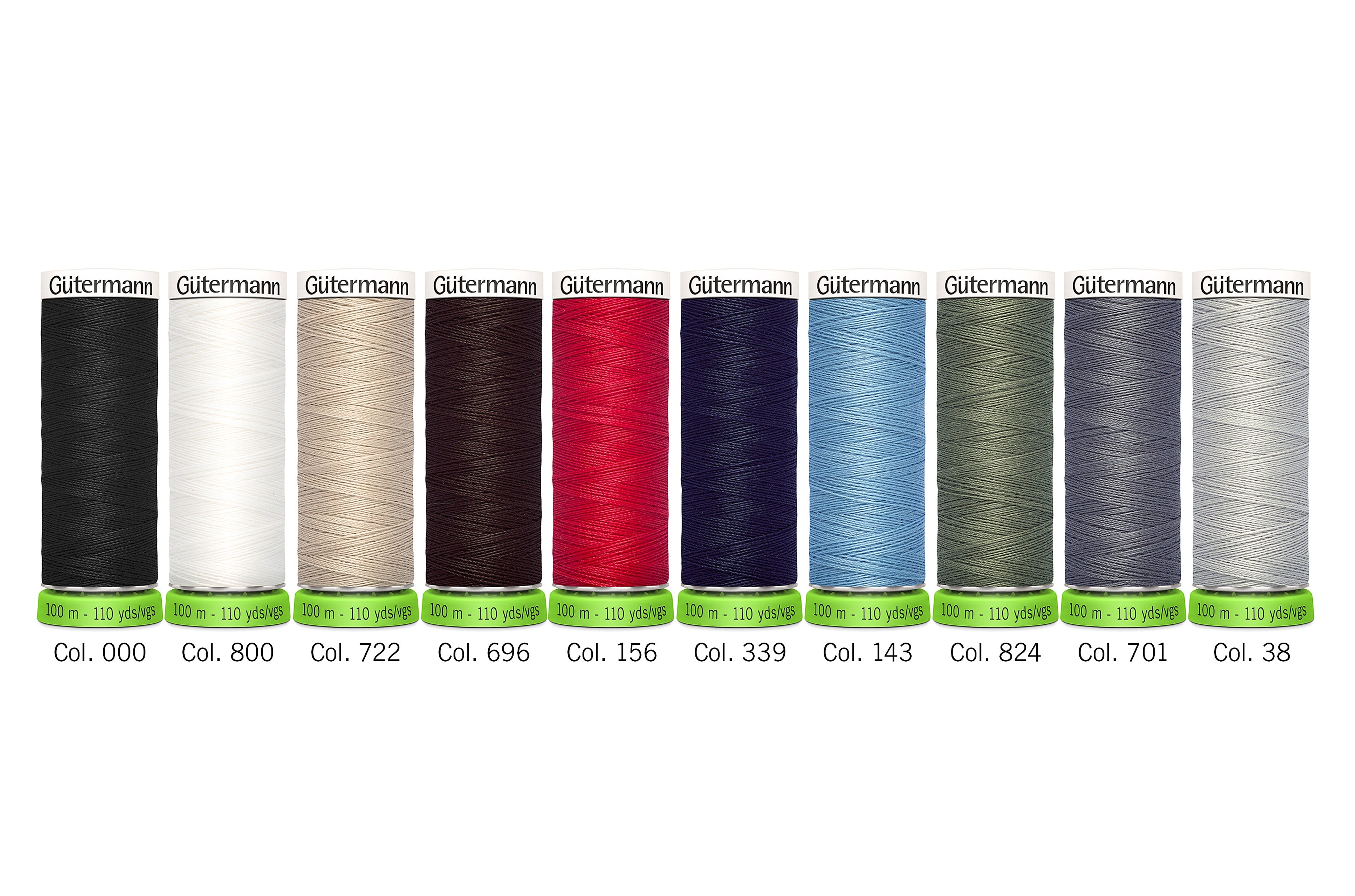 Gütermann rPET ompelulankalajitelma 10x100m