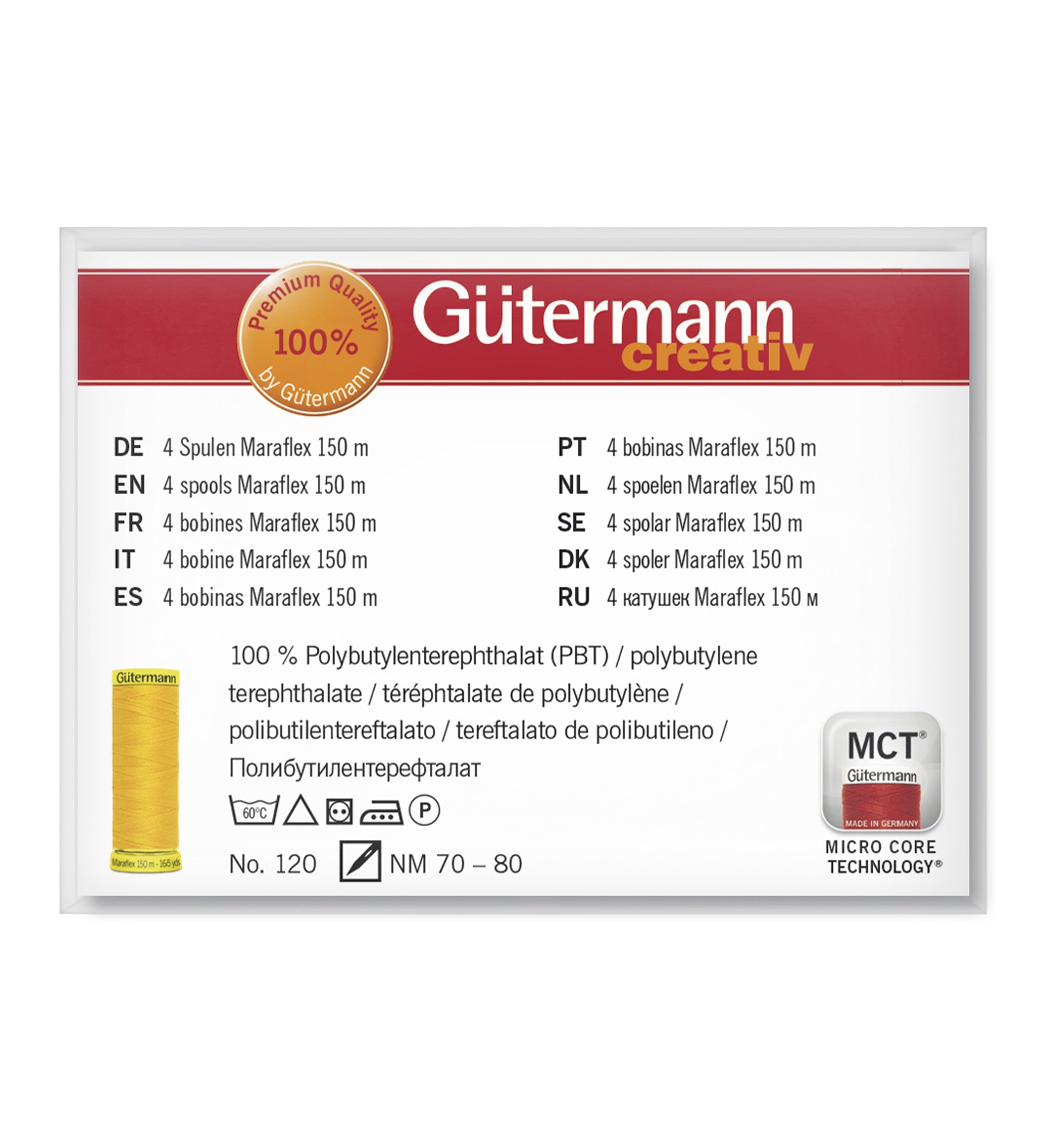 Gütermann Maraflex joustava ompelulankalajitelma 4x150 m