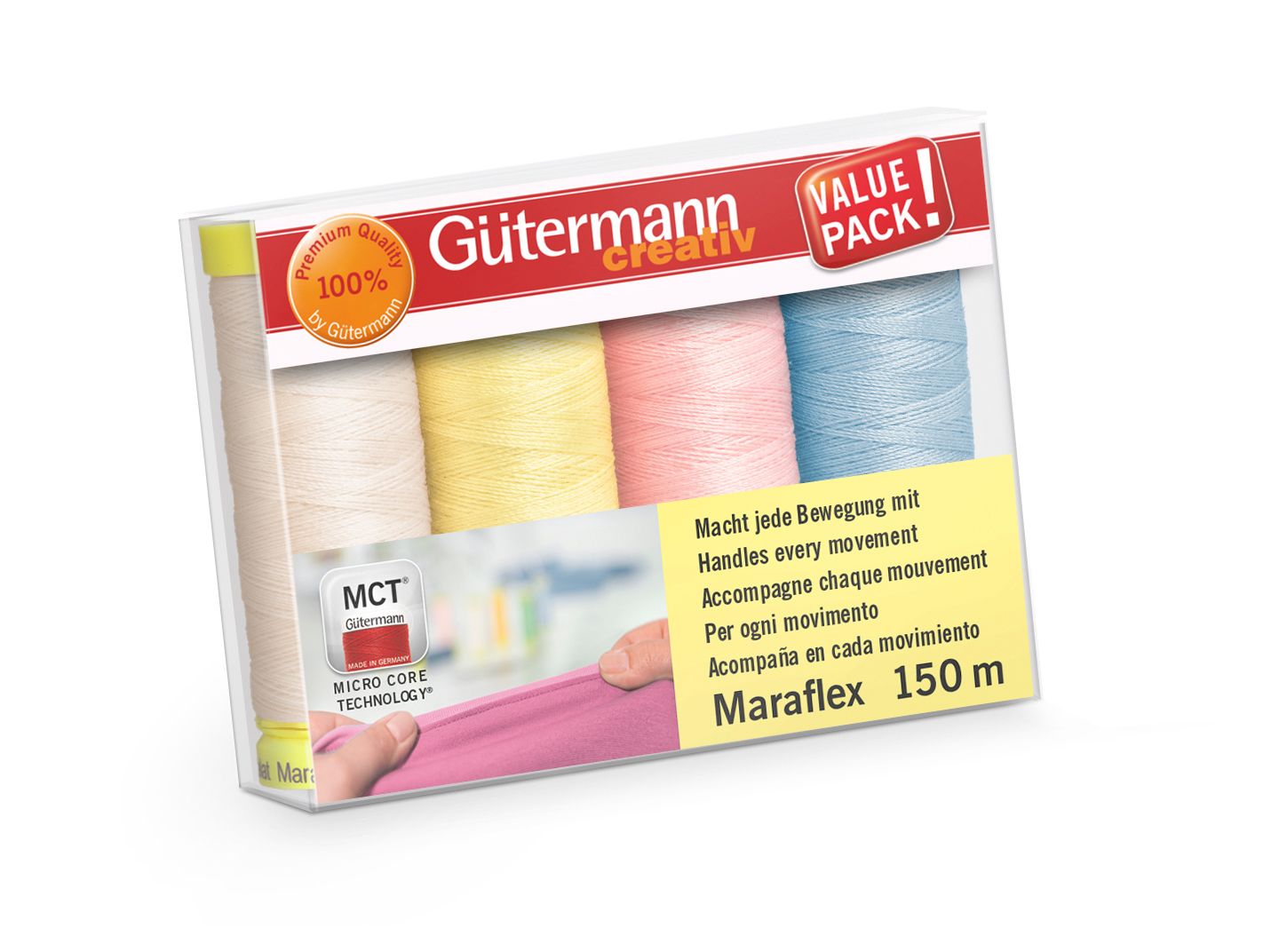 Gütermann Maraflex joustava ompelulankalajitelma 4x150 m
