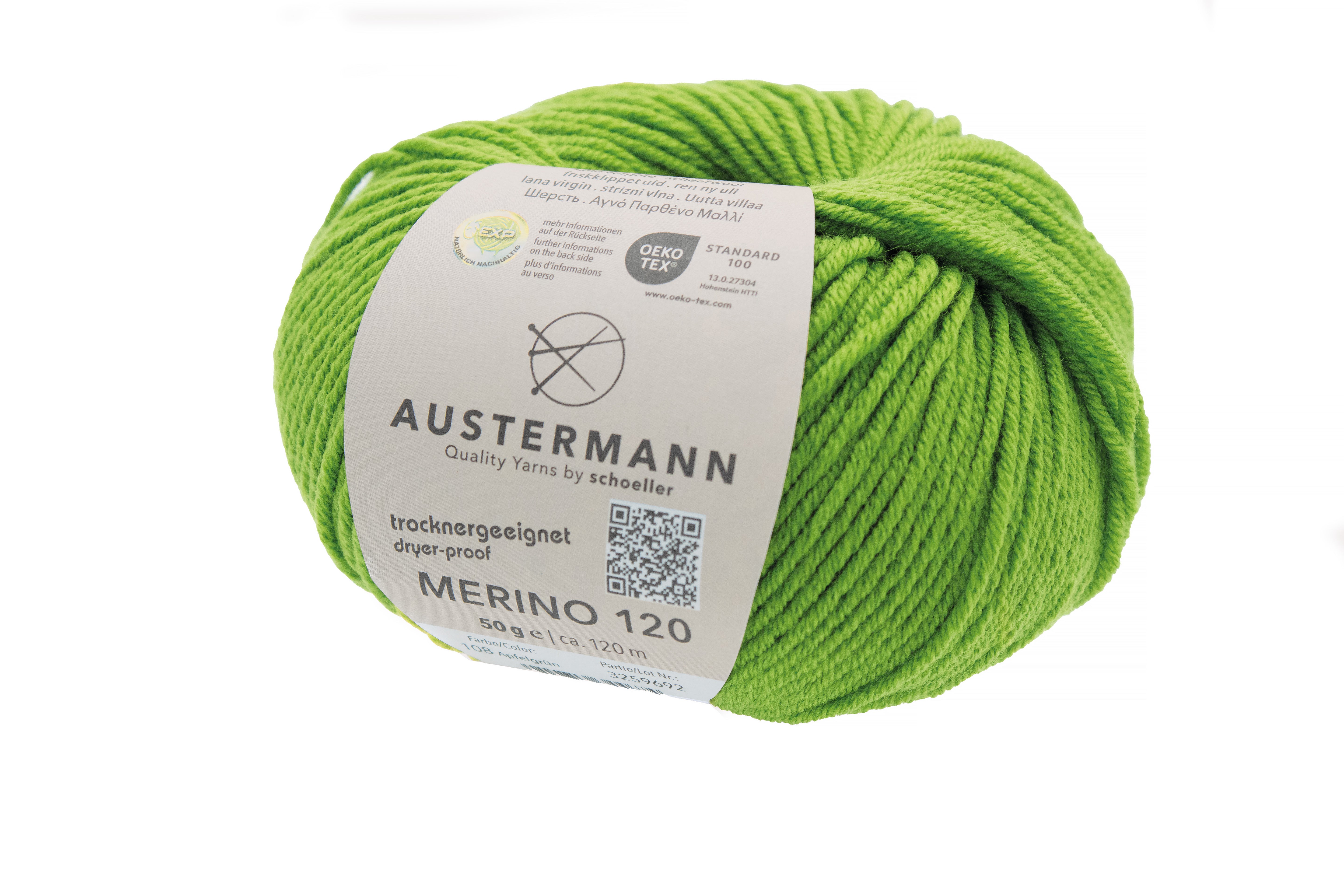 Austermann Merino Superfine 120 neulelanka 50g