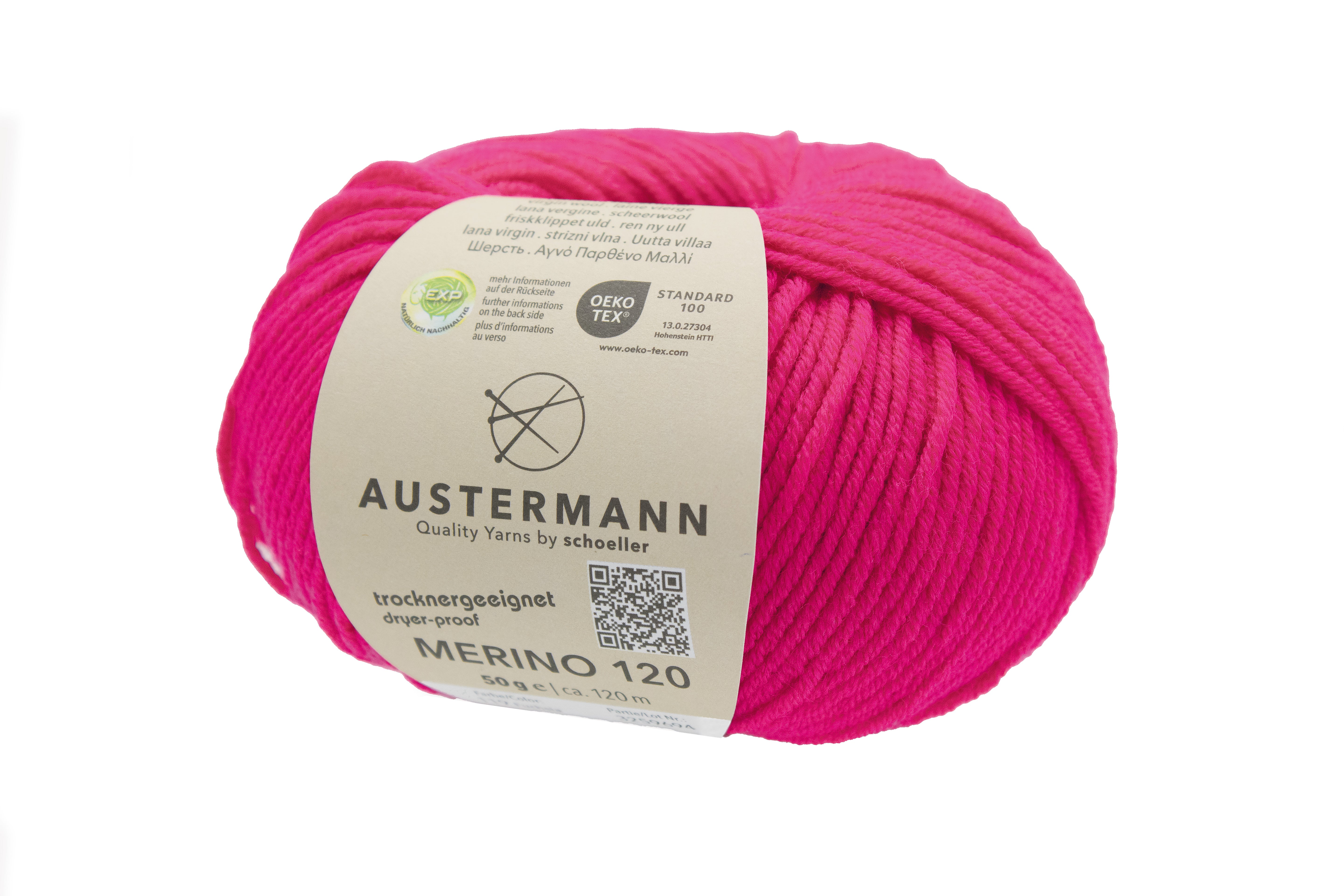 Austermann Merino Superfine 120 neulelanka 50g