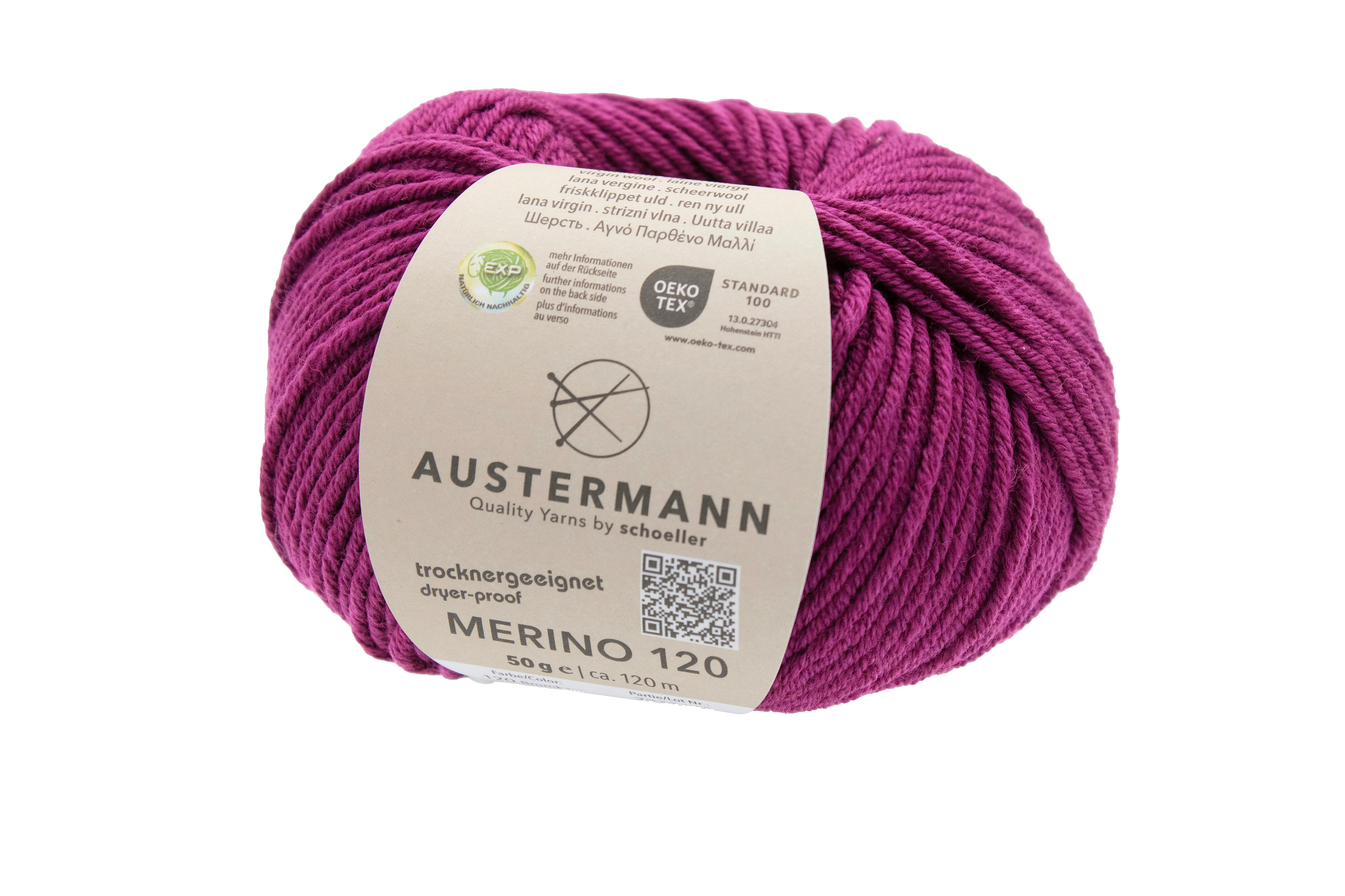 Austermann Merino Superfine 120 neulelanka 50g