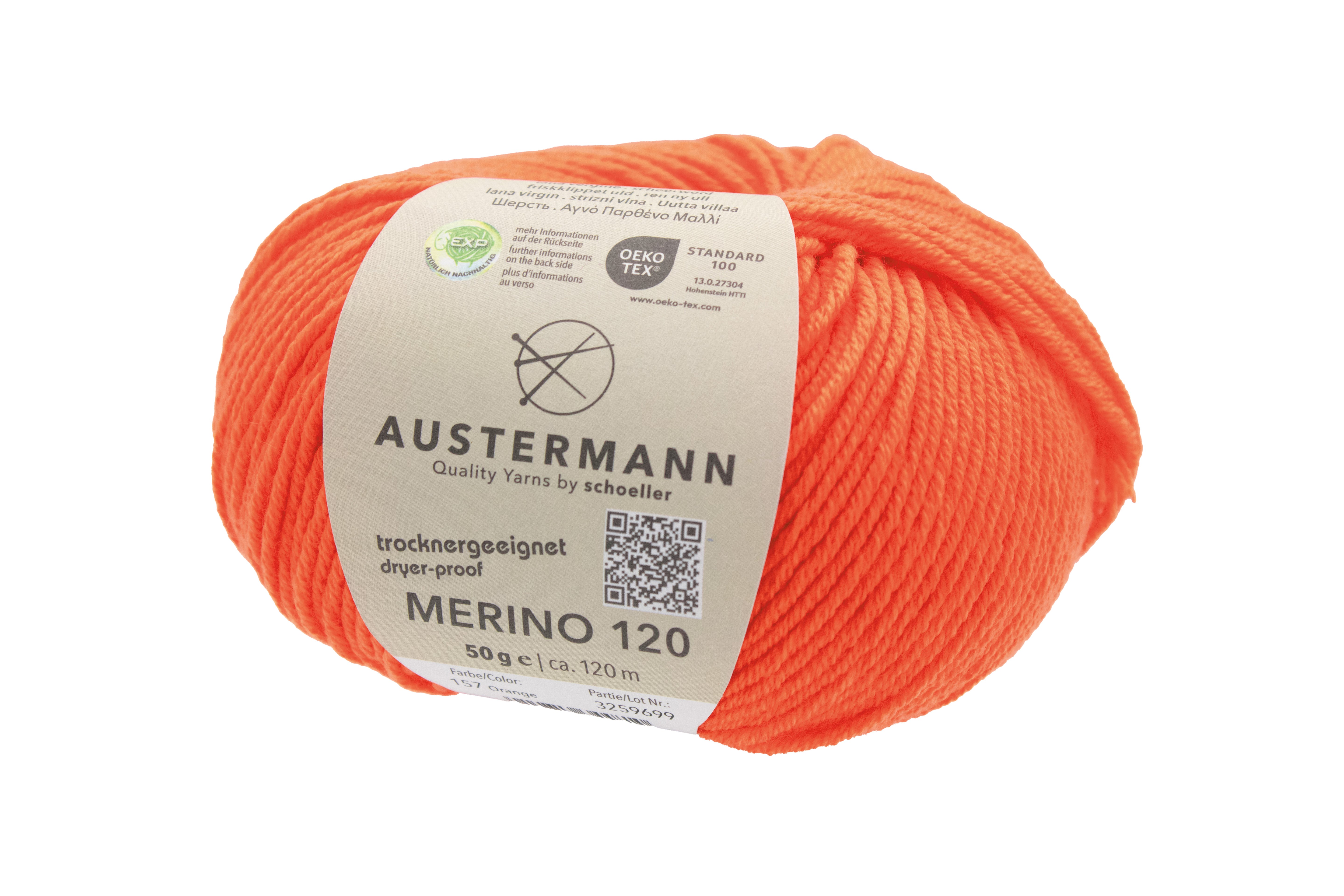 Austermann Merino Superfine 120 neulelanka 50g