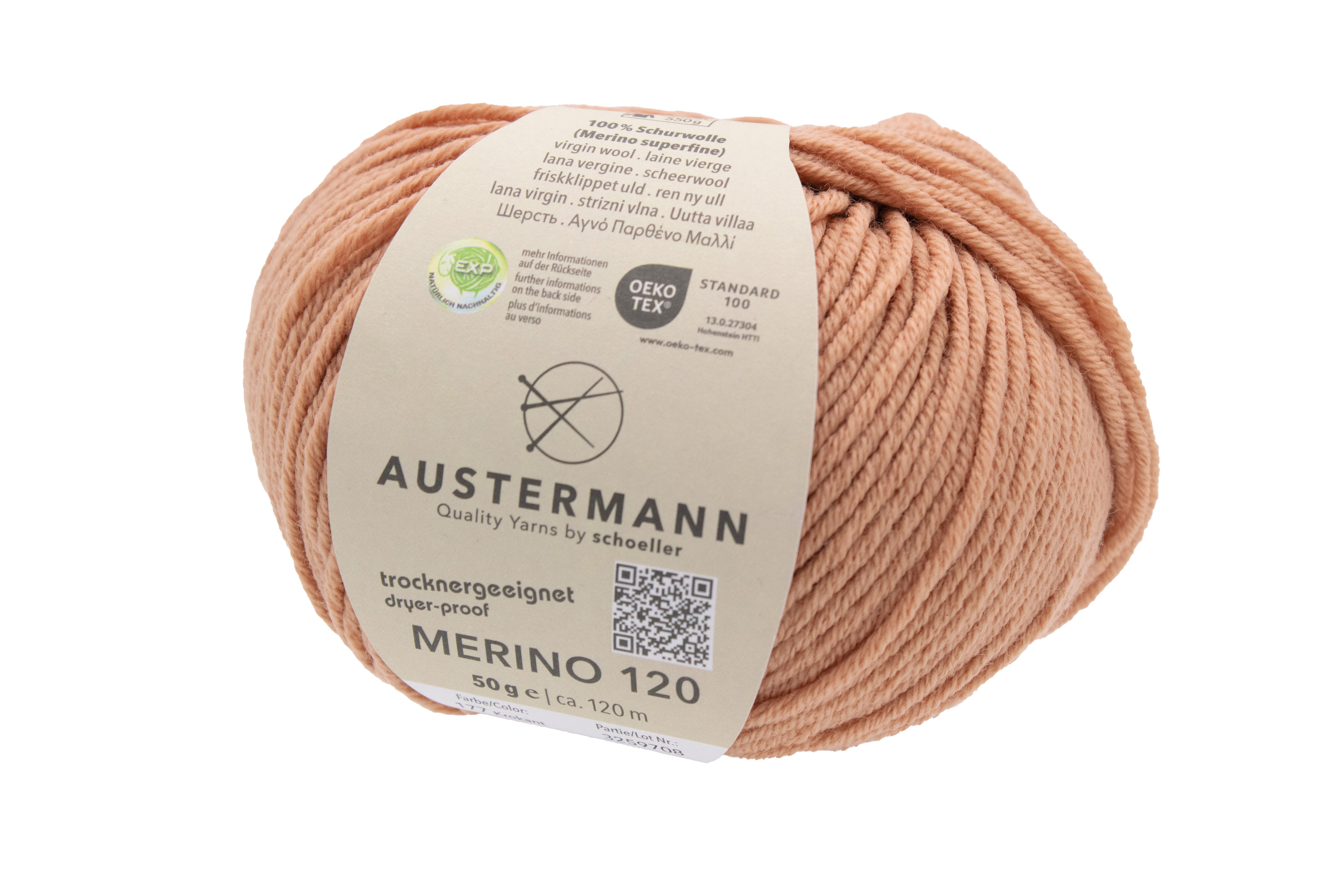 Austermann Merino Superfine 120 neulelanka 50g