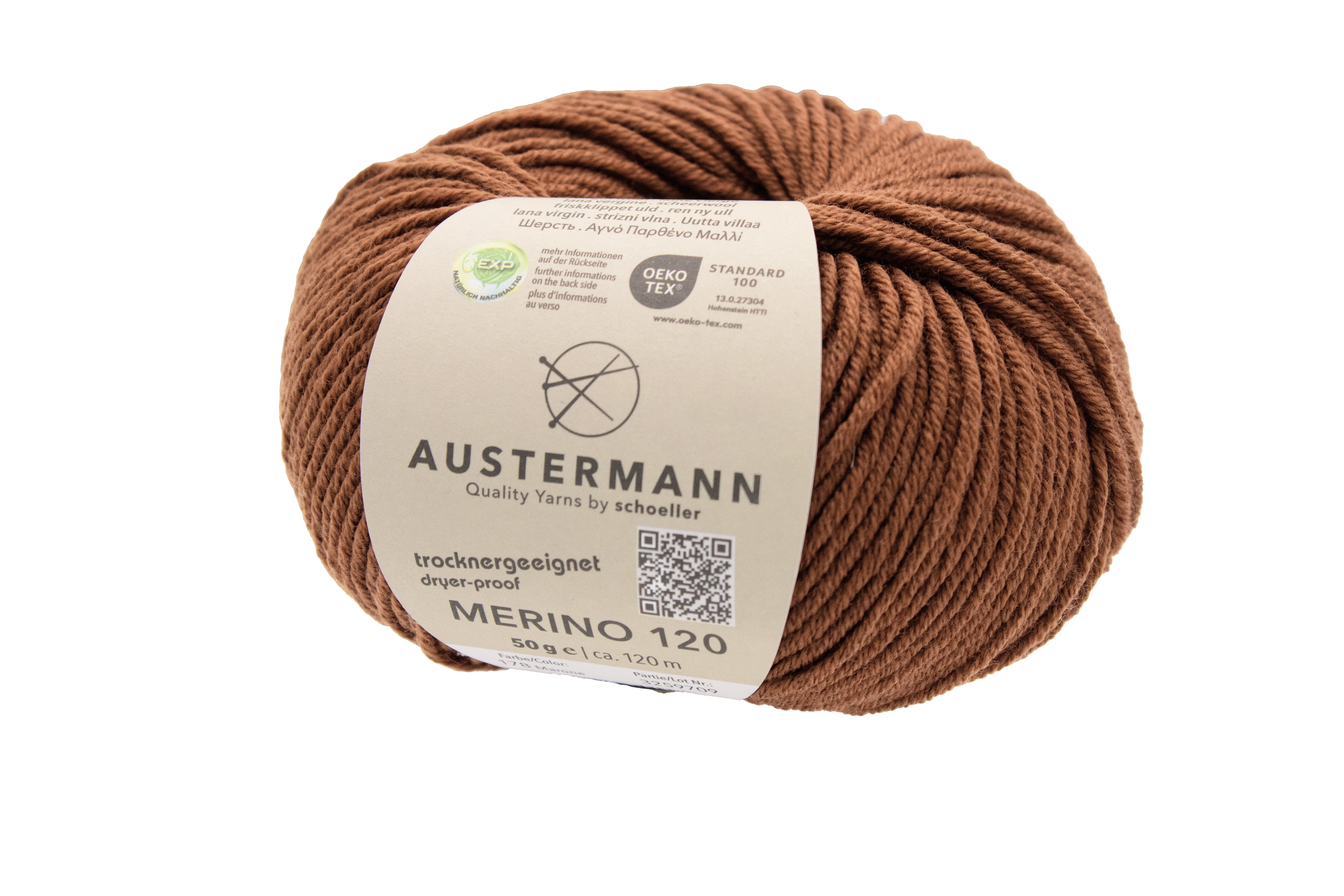 Austermann Merino Superfine 120 neulelanka 50g