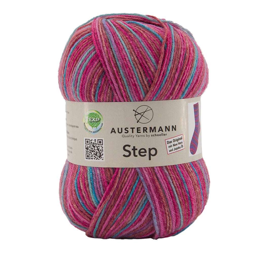 Step 4 kirjava sukkalanka 100 g