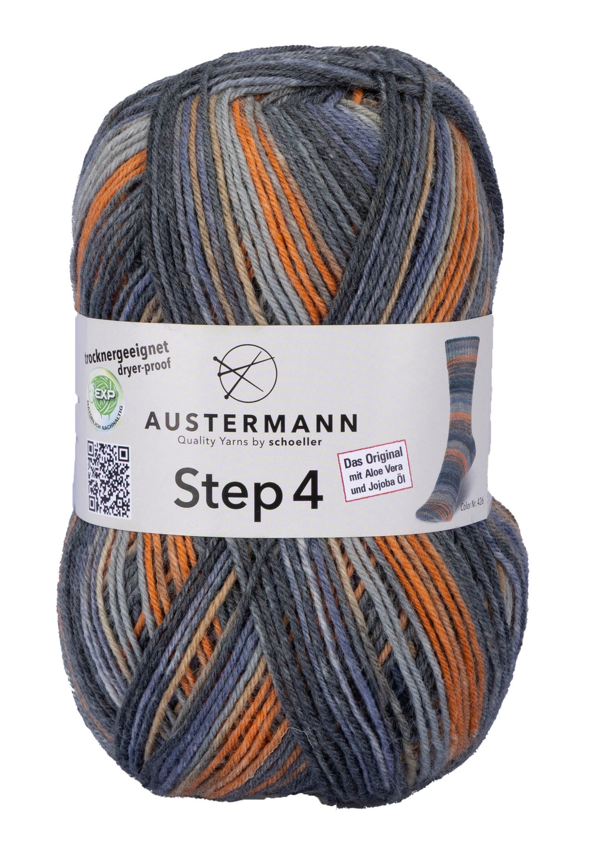 Step 4 kirjava sukkalanka 100 g