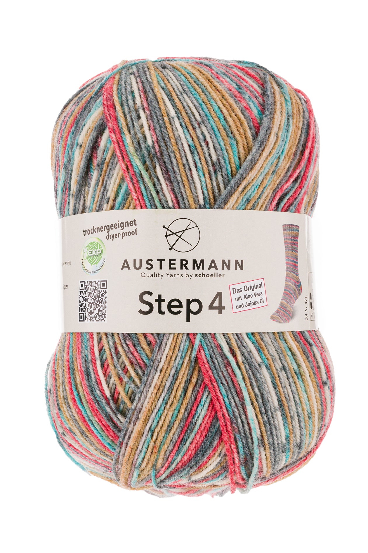 Step 4 kirjava sukkalanka 100 g