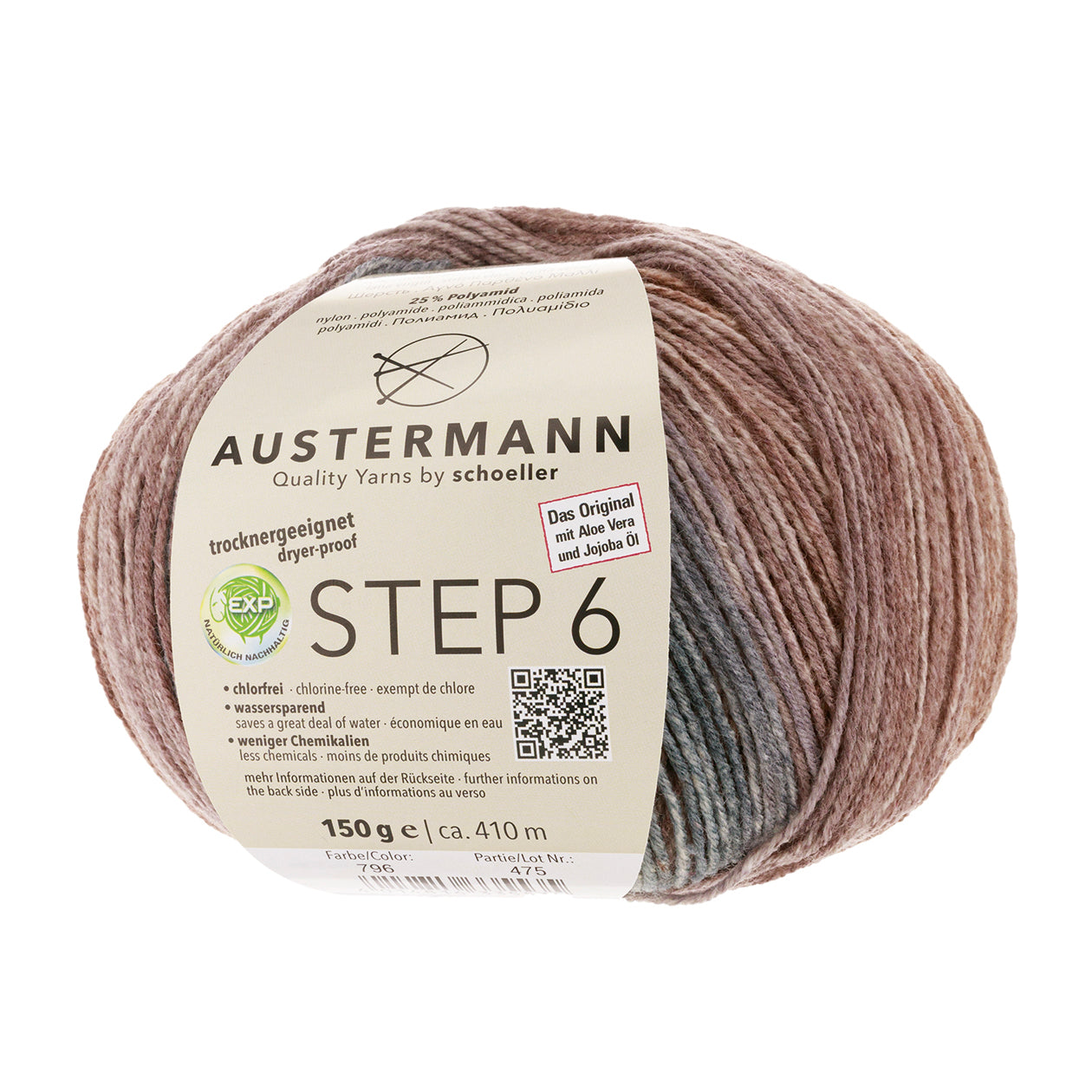 Step 6 kirjava sukkalanka 150 g